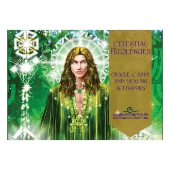 Cizojazyčná kniha Celestial Frequencies: Oracle Cards and Healing Activators (Pevná)