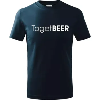 Chlapecké tričko Pivní nápisy TogetBEER - Tričko dětské bavlněné - 98 cm / 2 roky ( Námořní modrá (velmi tmavá - téměř černá) )