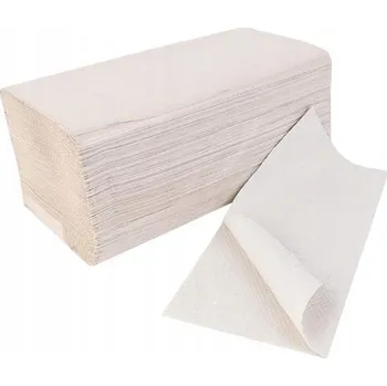 Papírový ručník Papírové ručníky Z/V skládané, 1-vrstvé, hnědá, 20 balení, VICTORIA