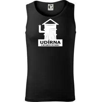 Udírna je můj domeček pro panenky - Tílko pánské Core - S ( Černá )