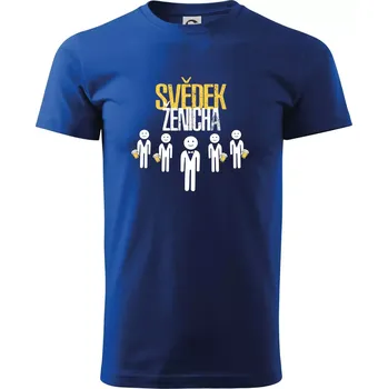 Pánské tričko Drink team - Svěděk ženicha - Triko extra velké (5-8XL) - 6XL ( Královská modrá )