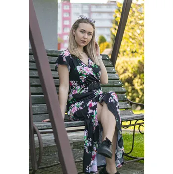 Dámské šaty Dámské šaty KIXMI PRINCESSA ČERNÁ L