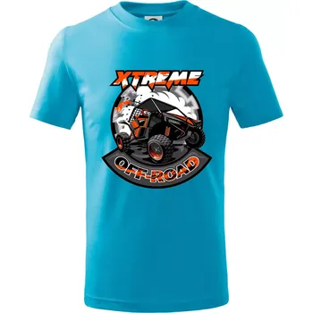 Chlapecké tričko ATV XXX - Tričko dětské bavlněné - 98 cm / 2 roky ( Světlý tyrkys )