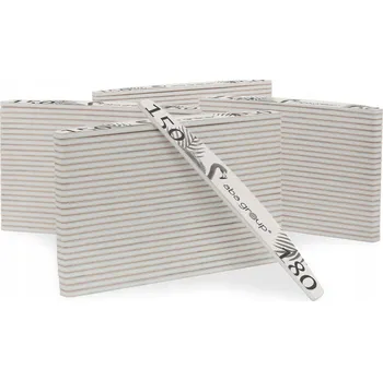 Pilníky na nehty Aba Group Slim Plameňák 150/180 půlměsíc 100 ks