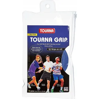 Raketový sport Vrchní omotávky TOURNA GRIP DRY FEEL Modré 10 ks