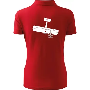 RC letadlo - Polokošile dámská Pique Polo - 2XL ( Červená )
