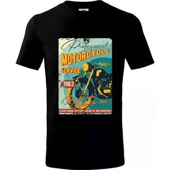 Professional service moto - Tričko dětské bavlněné - 98 cm / 2 roky ( Černá )