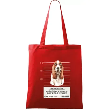 Baset - lump a darebák - Taška bavlněná - 42 x 38 cm ( Červená )