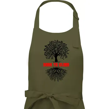 Kuchyňská zástěra Born to climb - Pánská zástěra na vaření - Univerzální velikost ( Khaki )