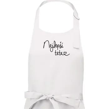 Kuchyňská zástěra Nejlepší teta - Dámská zástěra na vaření - Univerzální velikost ( Bílá )