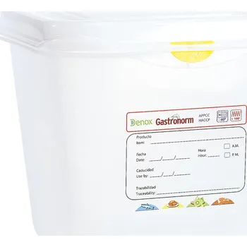 Denox gastronádoba GN1/6 s víkem GASTRONOX, 150 mm, polypropylen, objem 2,6 L, hermetická