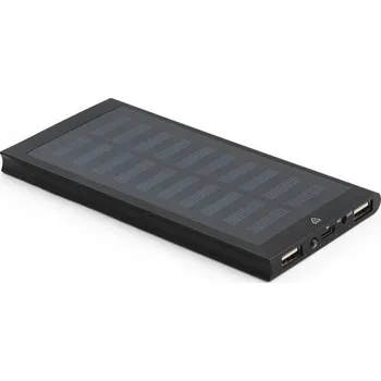 Bluetooth reproduktor STRICKER Powerbanka 8 000 mAh se solárním panelem CLERK Barva: černá