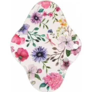 Menstruační vložka Breberky látková slipová vložka s PUL froté - Šeřík a mák