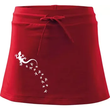 Dámská sukně Geocaching Gekoni - Sportovní sukně - two in one - S ( Červená )