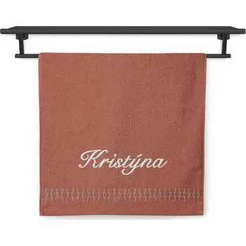 Ručník Ručník SE JMÉNEM 50x100 Ratanika terakota