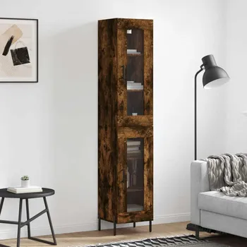 Organizace kuchyně vidaXL Skříň highboard 34,5 x 34 x 180 cm kompozitní dřevo [3199433] Barva: kouřový dub