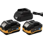 Sada baterií Procraft PBC-Set 2 | 2× 20V 4Ah + nabíječka PBC-SET 2
