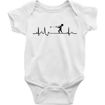 Kojenecký body EKG vrh kladivem - Body kojenecké s krátkým rukávem - Krátký r. 12-18 měs ( Bílá )