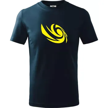 Vortex logo samostatné - žluté - Tričko dětské bavlněné - 98 cm / 2 roky ( Námořní modrá (velmi tmavá - téměř černá) )