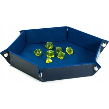 KOŽENÁ PODLOŽKA / TÁC NA KOSTKY MOŘSKÁ PANNA OCEAN 23 CM RPG