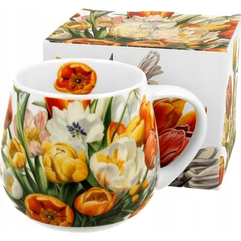 Hrnek Duo Tulipány porcelánový 430 ml