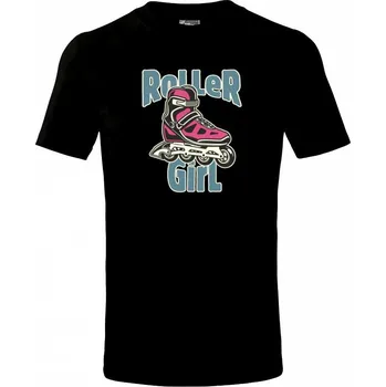 Chlapecké tričko Roller Girl modern - Tričko dětské bavlněné - 98 cm / 2 roky ( Černá )