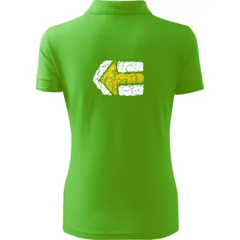 Párová turistická značka žlutá - Polokošile dámská Pique Polo - L ( Apple Green )