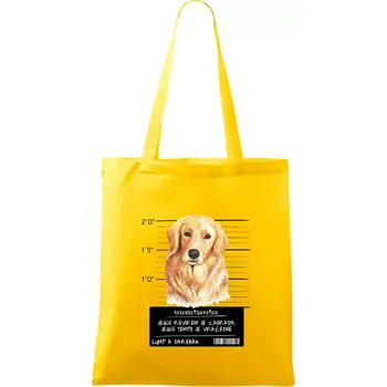 Lump a darebák zlatý retrívr - Taška bavlněná - 42 x 38 cm ( Žlutá )
