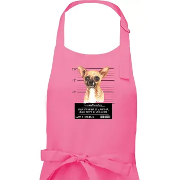 Kuchyňská zástěra Lump a darebák čivava - Pánská zástěra na vaření - Univerzální velikost ( Růžová )