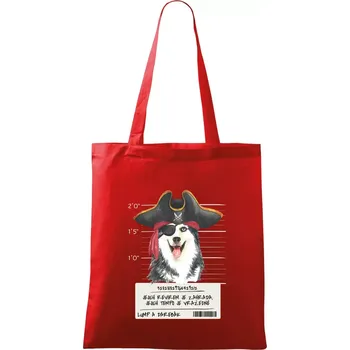 Lump a darebák husky - Taška bavlněná - 42 x 38 cm ( Červená )