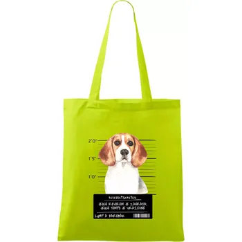 Lump a darebák bígl - Taška bavlněná - 42 x 38 cm ( Limetková )
