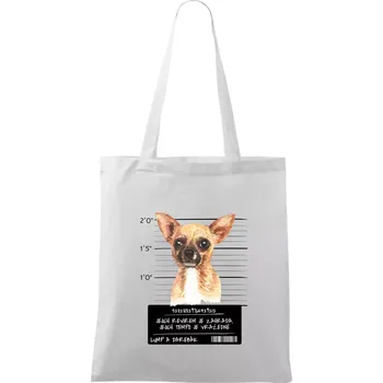 Lump a darebák čivava - Taška bavlněná - 42 x 38 cm ( Bílá )