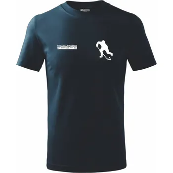 Chlapecké tričko Hockey sport - Tričko dětské bavlněné - 98 cm / 2 roky ( Námořní modrá (velmi tmavá - téměř černá) )