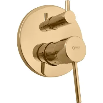 Seina Vanová/sprchová baterie podomítková 2-cestná s tělesem, zlatá kartáčovaná SE985ZK