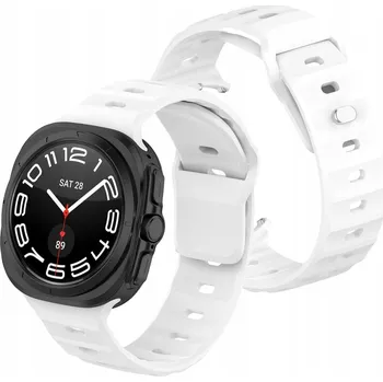 Pouzdro na mobilní telefon Řemínek Bizon pro Samsung, bílý