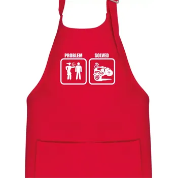 Kuchyňská zástěra Problem quad / čtyřkolka - Dětská zástěra na vaření - Univerzální velikost ( Červená )