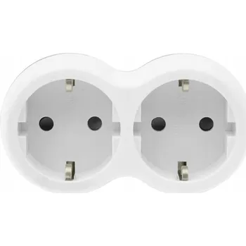 Elektrická zásuvka Elektrická Zásuvka rozbočka Plast-Rol bílá