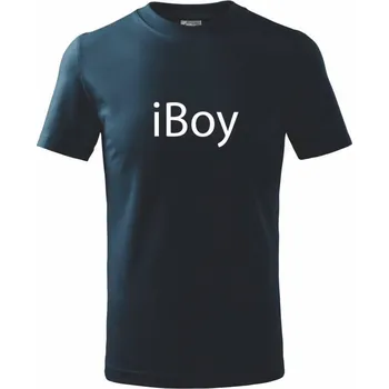 Chlapecké tričko iBoy - Tričko dětské bavlněné - 98 cm / 2 roky ( Námořní modrá (velmi tmavá - téměř černá) )