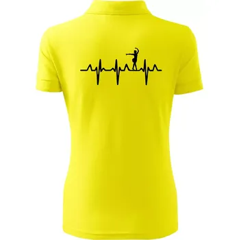 EKG tanečnice salsy - Polokošile dámská Pique Polo - L ( Citrónová )