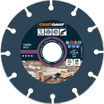 Řezný kotouč Craftomat Řezný kotouč Carbide Multi, ø 125 × 22,23 mm, 12250 ot./min. 6680021