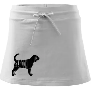 Dámská sukně Bloodhound nápis v těle - Sportovní sukně - two in one - S ( Bílá )