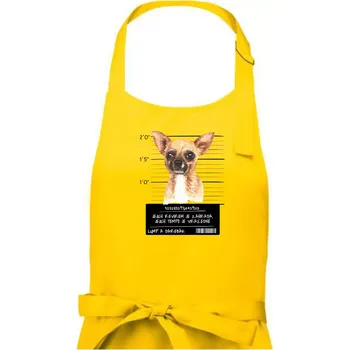 Kuchyňská zástěra Lump a darebák čivava - Pánská zástěra na vaření - Univerzální velikost ( Žlutá )