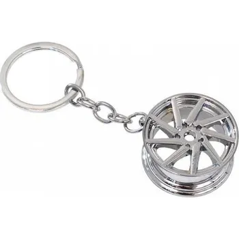 Klíčenka disk Vossen stříbrná