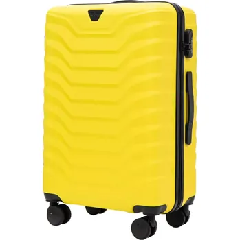 WINGS Cestovní kufr PEAFOWL ABS YELLOW malý S