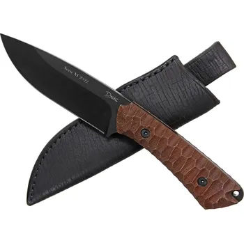 lovecký nůž Nůž Dachs knives Pracant hnědý mikarta