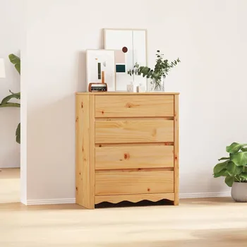 Komoda Příborník Drammen Dub 76,5 x 40 x 91 cm Masivní borové dřevo IM_42003052