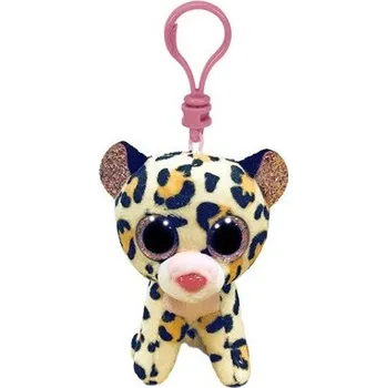 plyšák TY Beanie Boos LIVVIE- hnědo-růžový leopard 8,5 cm