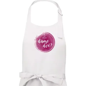 Kuchyňská zástěra Dáme dvě? - Dámská zástěra na vaření - Univerzální velikost ( Bílá )