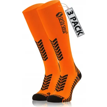 Pánské ponožky Sesto Senso 3 páry vysokých běžeckých ponožek 35-38 oranžové