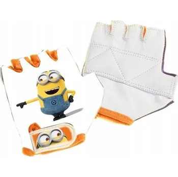 Cyklistické rukavice Dětské cyklistické rukavice Mimoni velikost S